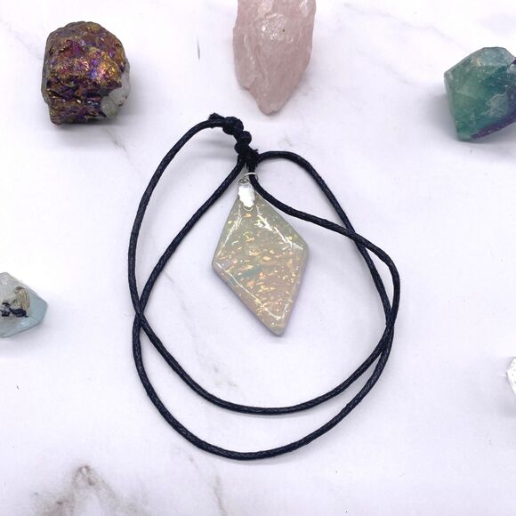 Blue and Purple Botanical Necklace - Picture 10 of 10